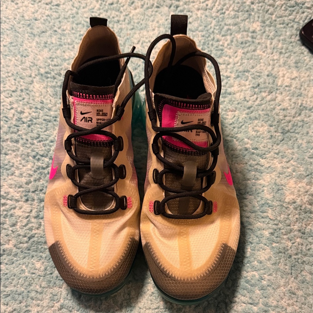 Nike Air Sneakers with Pink and Cream Accents